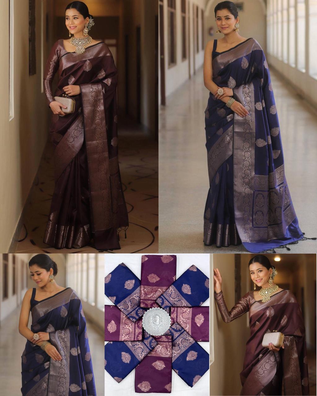 ✨ WETLESS PRINTED SAREE✨